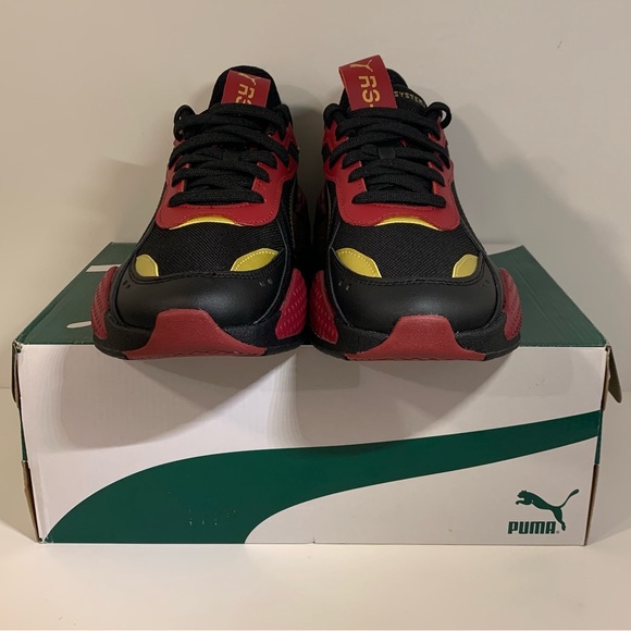 [BRAND NEW] PUMA RS-X GLITZ CC BLACK TIBETAN RED GOLD WOMENS SIZE 8.5 SNEAKERS - Picture 5 of 9